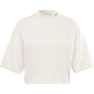 Reebok Dames MYT Detail Tee T-shirts, klassiek wit, L