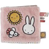 Pioupiou et Merveilles - Miffy-activiteitenboek van stof, afmetingen 16 x 16 - fluffy in de kleur roze, stimuleert de zintuigen, ontwikkelt de coördinatie - meerdere oppervlakken - zeer zacht, NIJN925