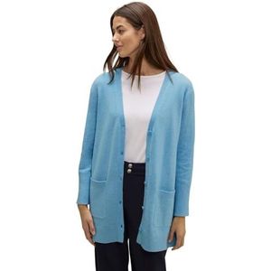 STREET ONE Cardigan met lange knopen, Licht Aquamarijn Blauw Mel., 44