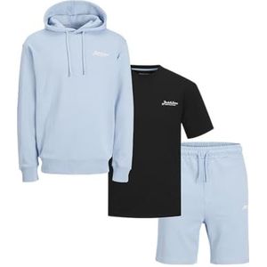Jjbeau Sweat Hood Triple Pack Mp, Chambray Blue, XL