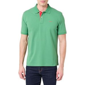 GANT REG Contrast Pique SS Polo, groen, M