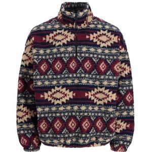 JACK & JONES Joreddie Teddy Half Zip Hn T25, navy blazer, S