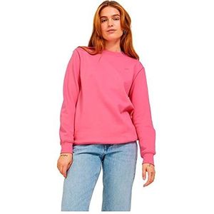 Jack & Jones JXABBIE LS REL Every Brush Crew Noos Sweatshirt, Carmine Rose/Print: Magenta JJXX logo, XS, Carmine Rose/Print: magenta Jjxx logo, XS