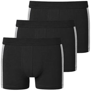 Schiesser Heren 3-pack shorts zachte tailleband en strepen biologisch katoen - 95/5 Organic, Donkerblauw_173816, S