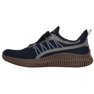 Skechers Bobs Geo, sneakers voor heren, Marineblauw gebreid, synthetische rand, 47 EU