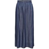 ONLY Dames Onlpema Venetië Lange Rok DNM Qyt Noos Rok, donkerblauw (dark blue denim), XS