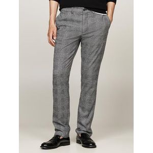 Tommy Hilfiger Heren Denton geborsteld geruit pak broek, Grijs (Turbine Grijs), 35W / 32L