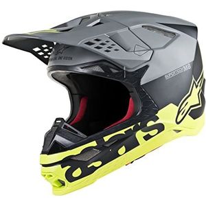 Alpinestars Supertech S-M8 Radium Motorcross helm Zwart/geel