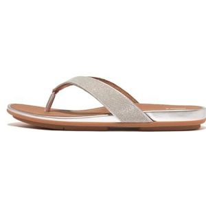 Fitflop Dames Gracie SHIMMERLUX FLIP-Flops, Zilver, 6.5 UK, Zilver, 40 EU