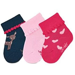 Sterntaler Baby-meisjes sokken 3-pack REH kousen, marineblauw, normaal