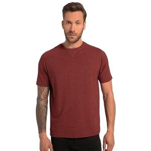 JP 1880, Heren grote maten, T-shirt, workwear, halve mouwen, print, ronde hals, appelrood, XL