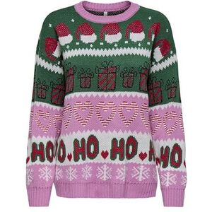 Onlxmas Hoho Ls Pullover KNT, Fuchsia pink., S
