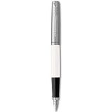 Parker Jotter Originals Vulpen | Klassiek Wit | Vulpen met medium veer | blauwe inkt