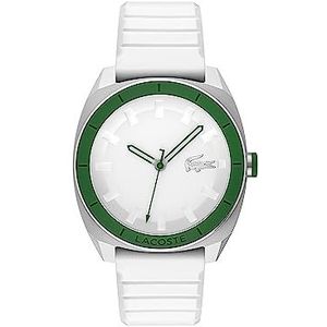 Lacoste Analoge Quartz Horloge met Siliconen Band 2011258, Wit