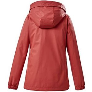 killtec Girl's Jas/outdoorjack met capuchon, waterdicht - KOS 68 GRLS JCKT, coral, 128, 37969-000