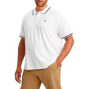Dockers Heren B&T Pique Polo T-Shirt, Lucent Wit, XL