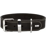 HUNTER AALBORG SPECIAL hondenhalsband, leer, duurzaam, comfortabel, 65 (L), zwart