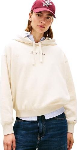 TOMMY HILFIGER - Classic - Sweatshirt - Crème / Chocoladebruin