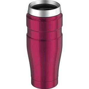 Thermos King Reis-thermobeker, roestvrij staal, 470 ml, roestvrij staal, framboos, 8,3 x 8,3 x 20 cm