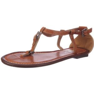 Buffalo Girl Dames 311178 PU teenslippers, Braun Tan 01, 38 EU