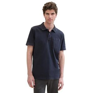 TOM TAILOR Poloshirt voor heren, 10668 - Sky Captain Blue, XXL