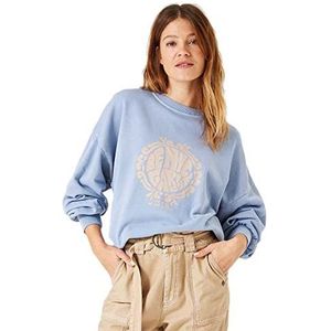 Garcia Sweater dames sweatshirt, Blauw Grijs, L