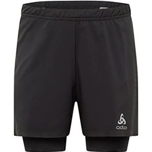 Sportbroek Odlo Men 2-In-1 Shorts Zeroweight 5 Inch Black