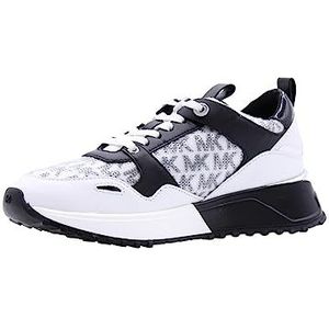 Michael Kors Theo Trainer Sneakers voor dames, Optisch wit zwart, 42 EU