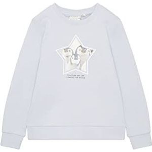 TOM TAILOR Meisjes Kindersweatshirt met print 1033963, 14815 - Arctic Blue, 104-110
