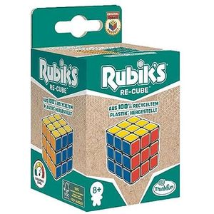 Thinkfun Rubik's Re-Cube, der original Zauberwürfel 3x3 von Rubik's in der nachhaltigeren Variante für Erwachsene und Kinder ab 8 Jahren