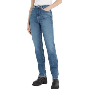 Tommy Hilfiger Dames Jeans Straight Fit, Denim (Mel), 27W / 30L