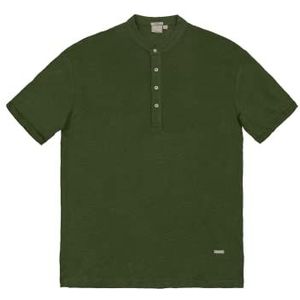 GIANNI LUPO Heren T-shirt van linnen GL525L-S24, Militair., L