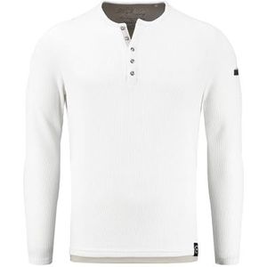 KEY LARGO Sandro Button sweatjack voor heren, wit (1000), 3XL