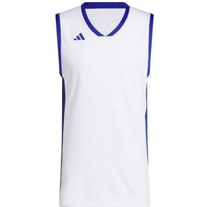 adidas Hombre MENS PULSE SPEED BBALL JERSEY, white/team royal blue, L