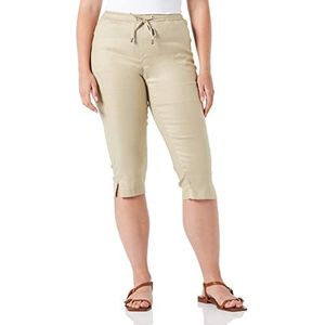 Raphaela by Brax Philippa Capri Linnen Stretch Broek - Capri, zand, 29W 30L