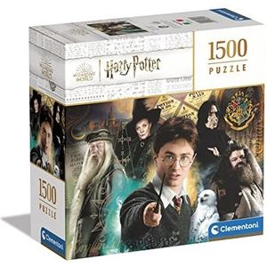 Clementoni - 80507 - Puzzel Harry Potter - 1500 Stukjes - Puzzels voor volwassenen, Made In Italy,Multi kleuren