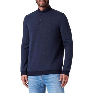 bugatti Herenpolo 1:1 mouw, Marine-370, M