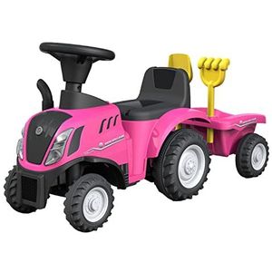 TURBO CHALLENGE - New Holland Tractor - Loopwagen - 119208 - Vrijloopwielen - Roze - Max 25 kg - Plastic - Batterijen niet inbegrepen - Kinder speelgoed - Cadeau - Verjaardag - Vanaf 12 maanden