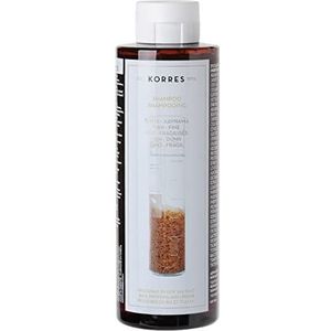 KORRES Rice Proteins & Linden Shampoo voor fijn haar, siliconen- en parabenvrij, 250 ml