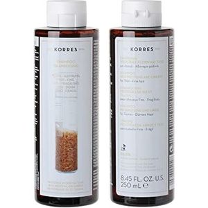 KORRES Rice Proteins en Linden Shampoo voor fijn haar, siliconen- en parabenenvrij, 250 ml