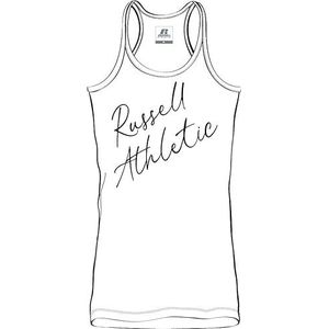 RUSSELL ATHLETIC Dames racerback mouwloos tanktop, wit, S