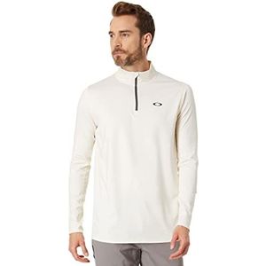 Oakley Heren Gravity Range Sweatshirt met kwart ritssluiting, arctic white hthr, XXL