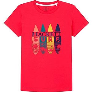 Hackett London Boy's Hackett Surf T-shirt, Fuchsia, 15 jaar