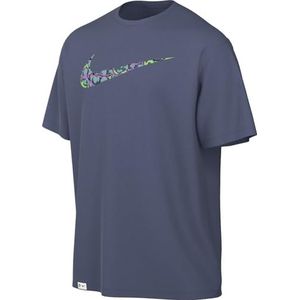 Nike FB7944-491 M NK DF UV S72 HYVERSE SS shirt met lange mouwen voor heren wijdverspreid blauw/levendig sulfur maat S