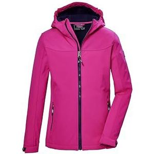 killtec meisjes Softshell jas/outdoorjas met capuchon KOS 145 GRLS SFTSHLL JCKT, fuchsia, 152, 43258-000
