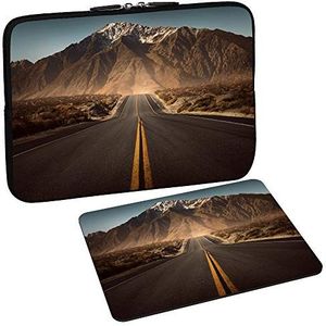 PEDEA Design beschermhoes notebook tas tot 15,6 inch (39,6 cm) met design muismat, Highway