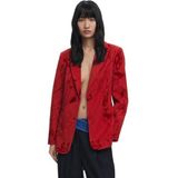 Blazer - Regular - Met Fluwelen Details - Voorzakken - Gerecycled Polyester