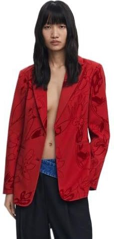 Blazer - Regular - Met Fluwelen Details - Voorzakken - Gerecycled Polyester