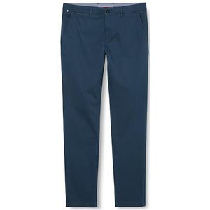 Tommy Hilfiger Heren Broek Bleecker Straight Fit Chino, Blauw (Woestijnhemel), 30W / 32L