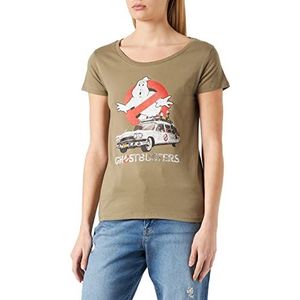 cotton division WOGHOSDTS008 T-shirt, kaki, mt. S dames